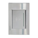 Placa Lucek botón timbre cristal espejo plata - La nueva eléctrica