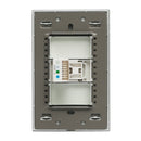 Placa Lucek toma telefónica cristal espejo plata - La nueva eléctrica