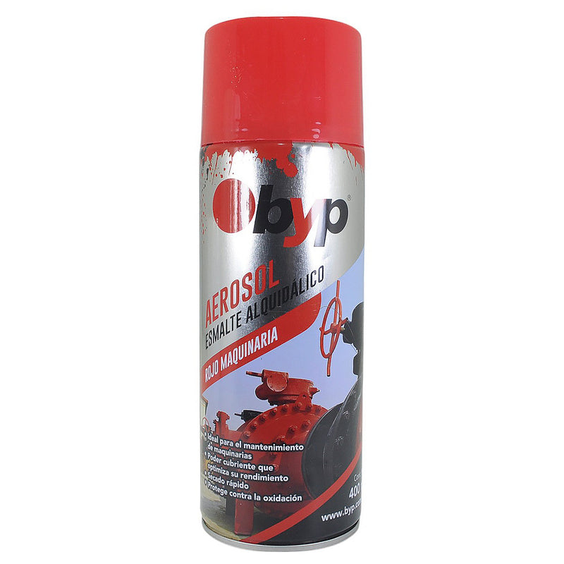 Aerosol BYP rojo maquinaria - La nueva eléctrica