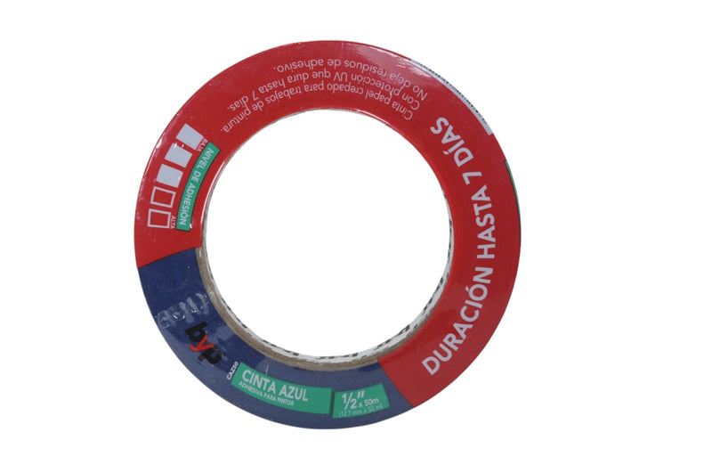 Cinta BYP azul pintor 1/2" x 50 m - La nueva eléctrica