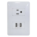 Placa Solaris Eco con 2 USB 1 contacto - La nueva eléctrica