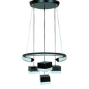 Candil Teco LED 72W + 80W medio aro negro 4 luces 3 tonos - La nueva eléctrica