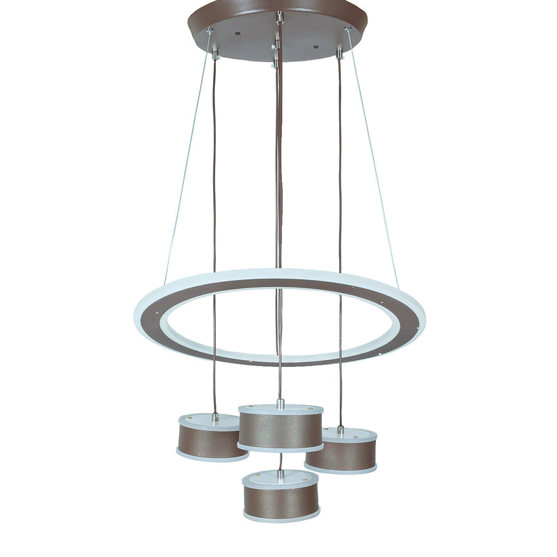Candil Teco LED 174W aro negro 4 luces 3 tonos (AO055) - La nueva eléctrica