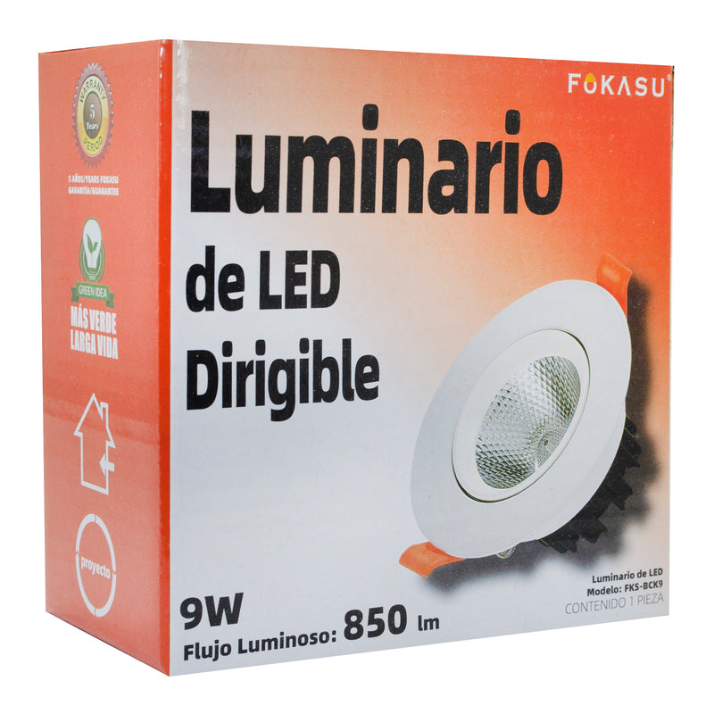 Empotrado Fokasu LED 9W BCK cálido - La nueva eléctrica