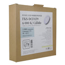 Empotrado Fokasu LED 9W DC fat blanco/cálido - La nueva eléctrica