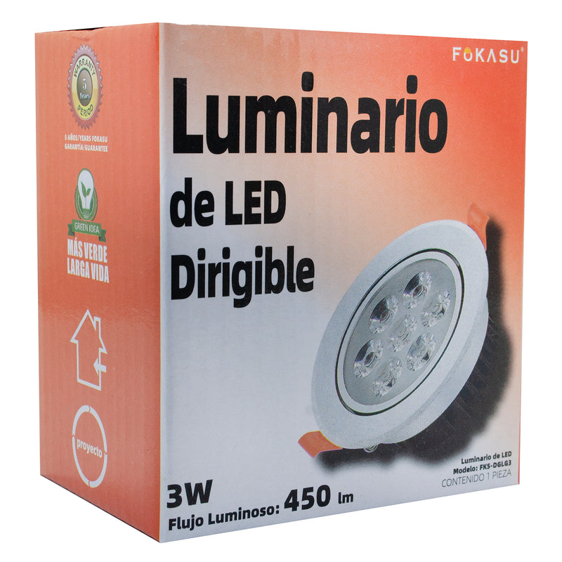 Empotrado Fokasu LED 3W DG LG cálido - La nueva eléctrica