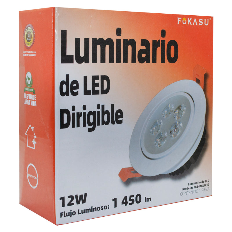 Empotrado Fokasu LED 12W DG LW cálido - La nueva eléctrica