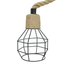 Candil Folong con cuerda de cáñamo E27 - La nueva eléctrica