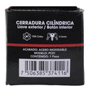 Cerradura Kovac perilla cilíndrica c/ llaves acero inox caja - La nueva eléctrica