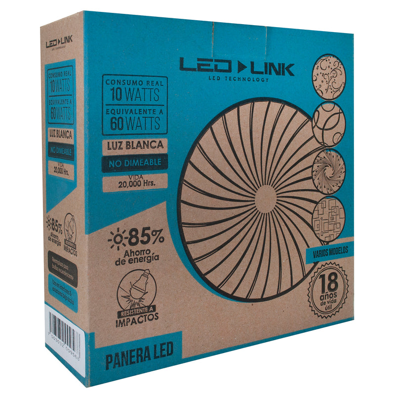 PLAFON LED LINK LED 10 WATTS RECTANGULO