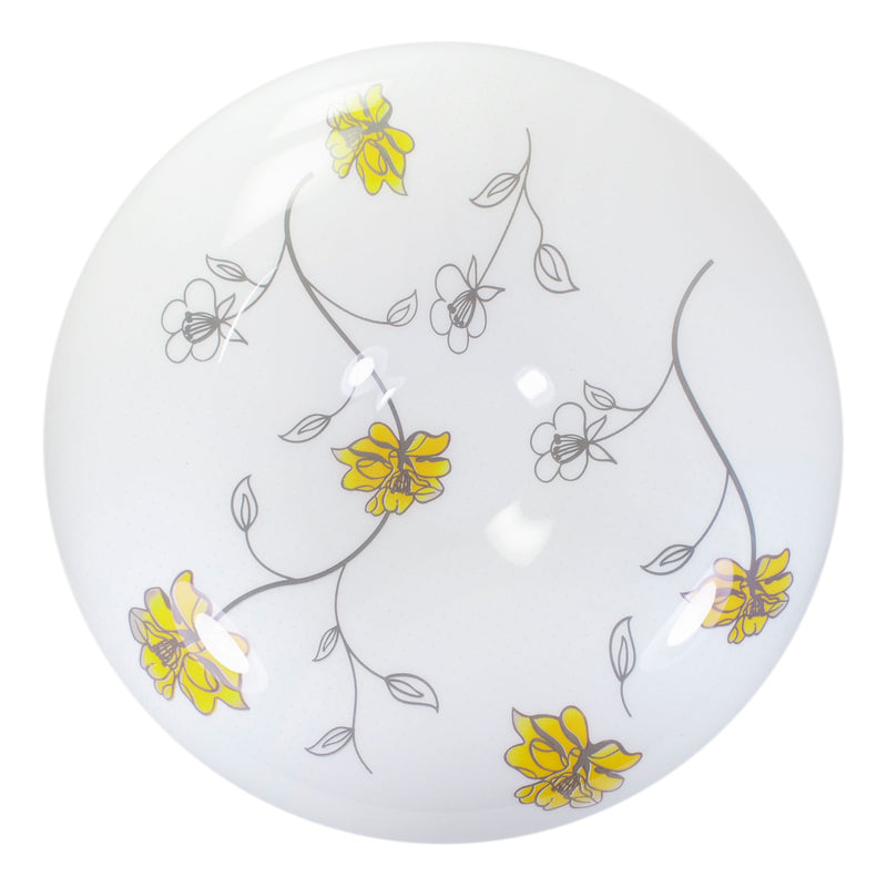 Plafón LED Link 26 watts frío orquídeas amarilla - La nueva eléctrica
