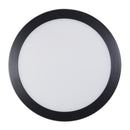 LUMINARIO DE SOBREPONER LUMICRAFT  12W REDONDO NEGRO 6500K - La nueva eléctrica