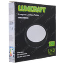LUMINARIO DE SOBREPONER LUMICRAFT  12W REDONDO NEGRO 6500K - La nueva eléctrica