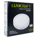 Luminaria de sobreponer Lumicraft 6W redondo frío - La nueva eléctrica