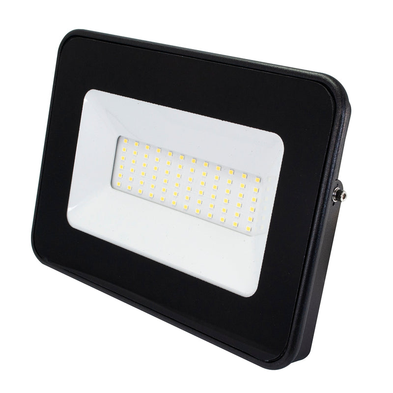 Reflector Illux LED 50W negro blanco frío - La nueva eléctrica