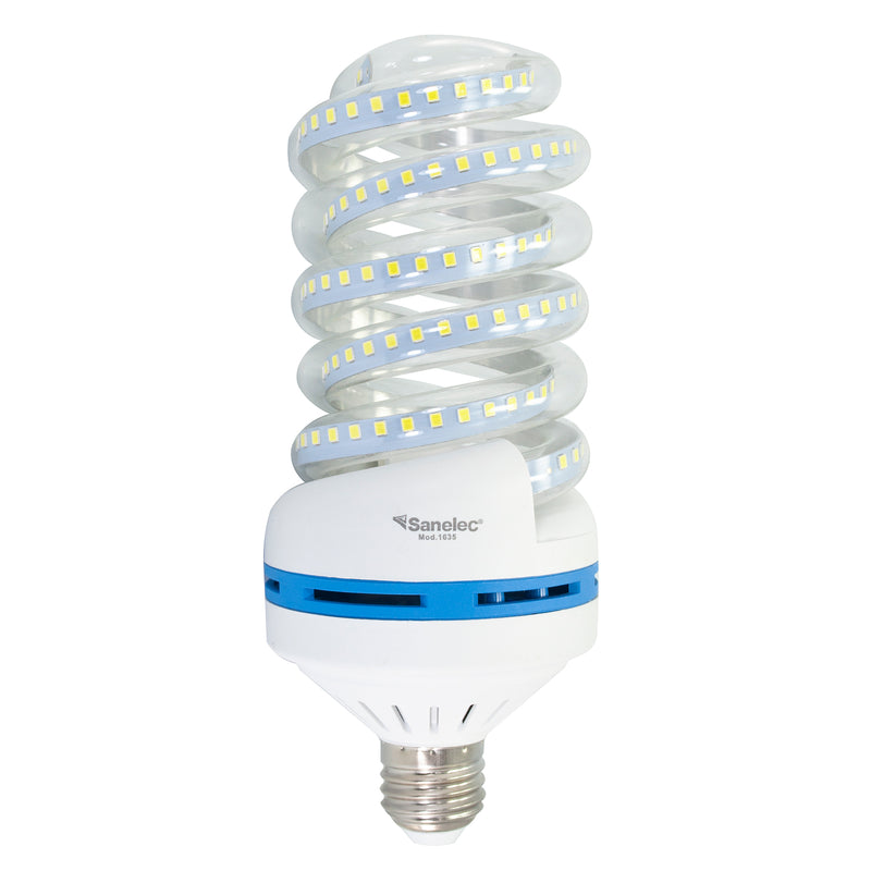 Foco Sanelec espiral LED 32W luz fría - La nueva eléctrica