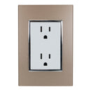 Placa Sanelec Venecia Champagne contacto doble - La nueva eléctrica