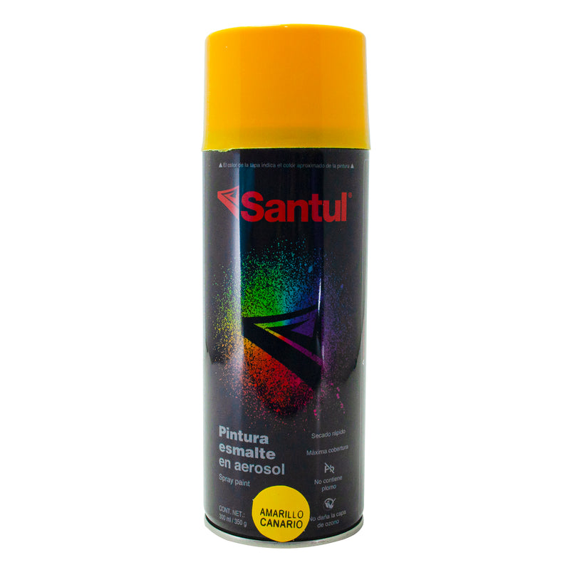 Pintura Santul aerosol amarillo canario 300 ml - La nueva eléctrica