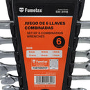 LLAVE COMBINADA FUMETAX   6PZ MM - La nueva eléctrica