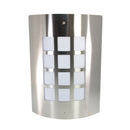 Arbotante Tishman E26 satín opalino acero inoxidable cuadros - La nueva eléctrica