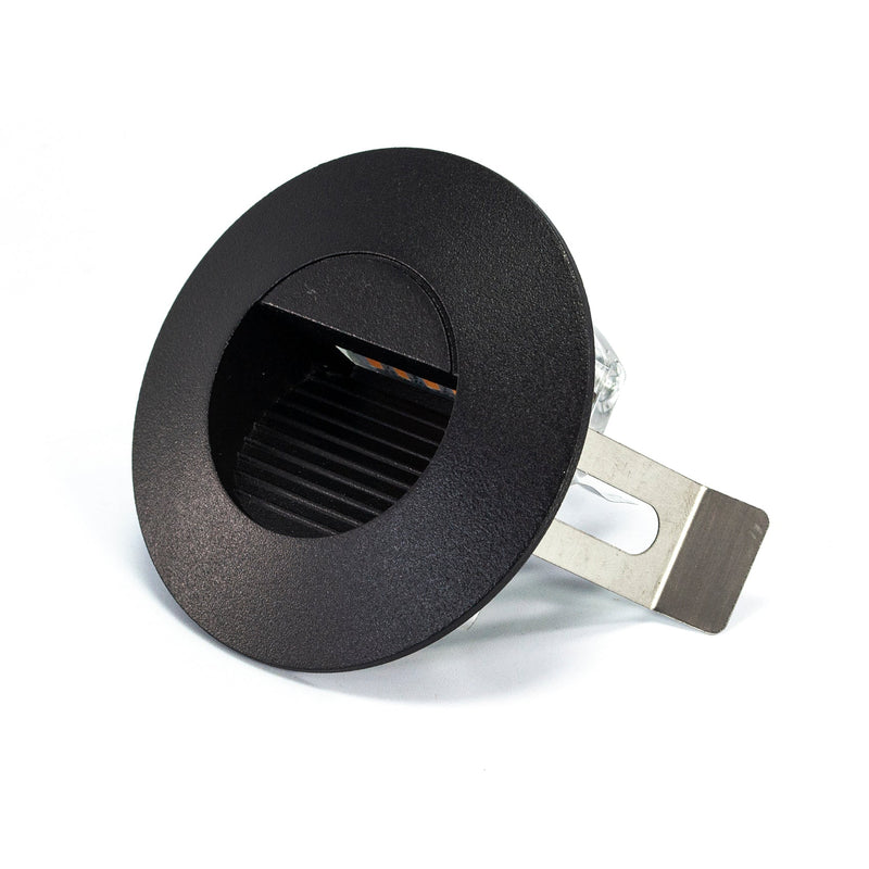 Empotrado Tishman LED redondo aluminio negro 3W 3000K - La nueva eléctrica