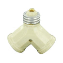 Soquet Leviton doble marfil 15a.