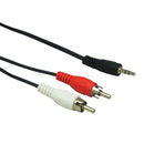 Extensión Mitzu plug 3.5 stereo a rca 1.80 mts.
