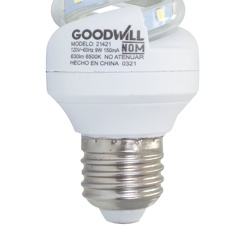 Foco Good Will led spiral 9w