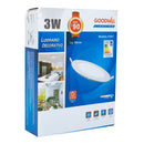 Empotrado Good Will 3W redondo blanco frío (21631) - La nueva eléctrica