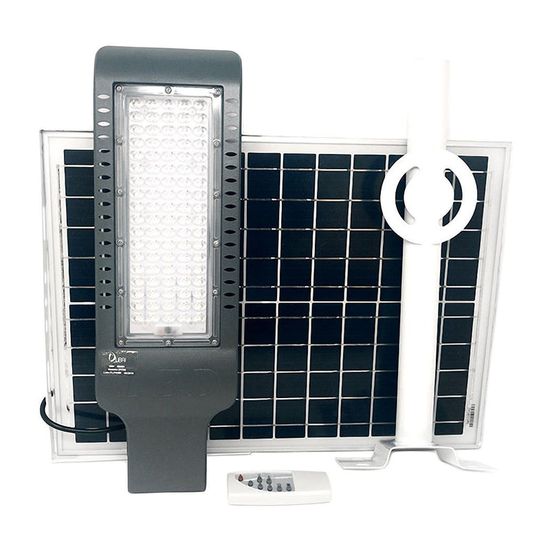 Lámpara suburbana Good Will led 90w solar con brazo