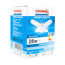 Foco Good Will LED 28W tipo ventilador 4 aspas mini - La nueva eléctrica