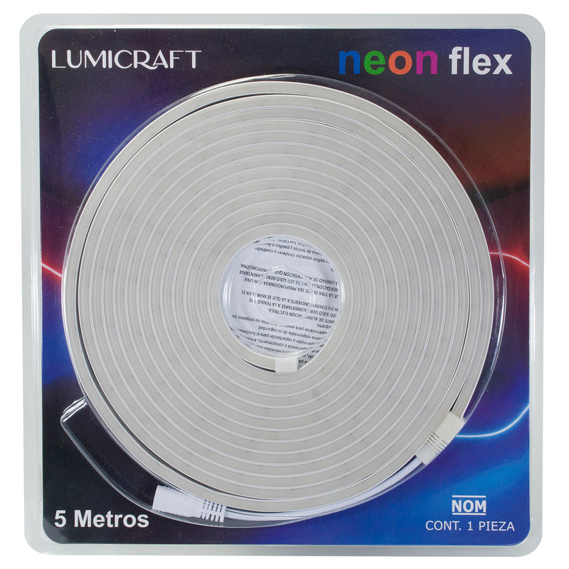 Manguera Lumicraft LED neón 6W 5 mts blanca - La nueva eléctrica