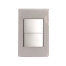 Placa Lucek metal apagador sencillo apagador escalera plata - La nueva eléctrica