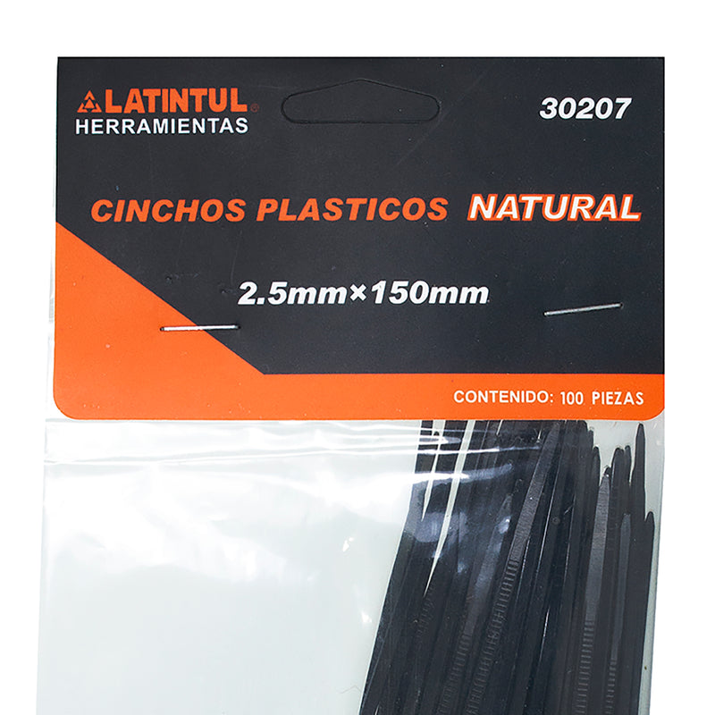 Cincho Good Will 2.5 mm x 15 cms negro