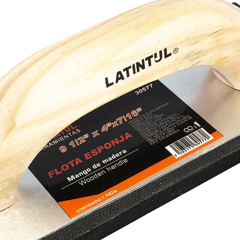 Llana latintul flota madera 9-1/2 x 4 x 7/16