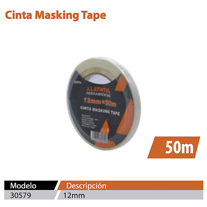 Cinta latintul masking tape 12mmx50m