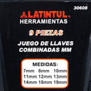 Llaves Latintul combinadas 9 piezas MM - La nueva eléctrica