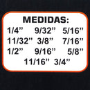 Llaves Latintul combinadas 11 piezas STD - La nueva eléctrica