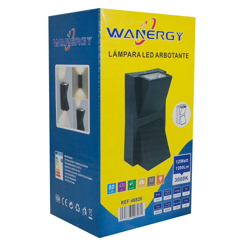 ARBOTANTE WANERGY LED 12W CALIDO