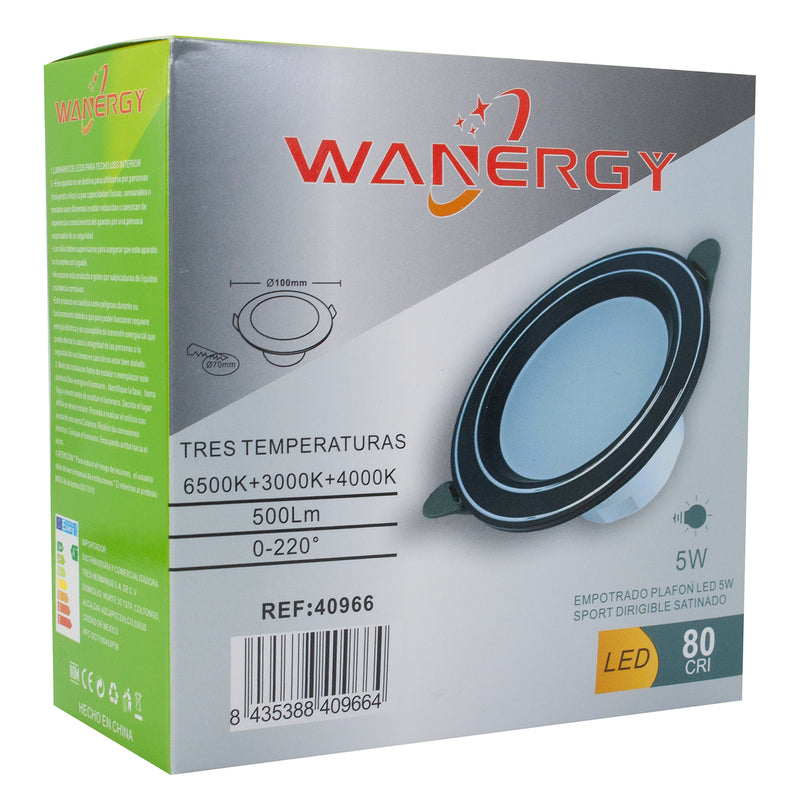 Empotrado Wanergy LED 5W 3 temperaturas - La nueva eléctrica