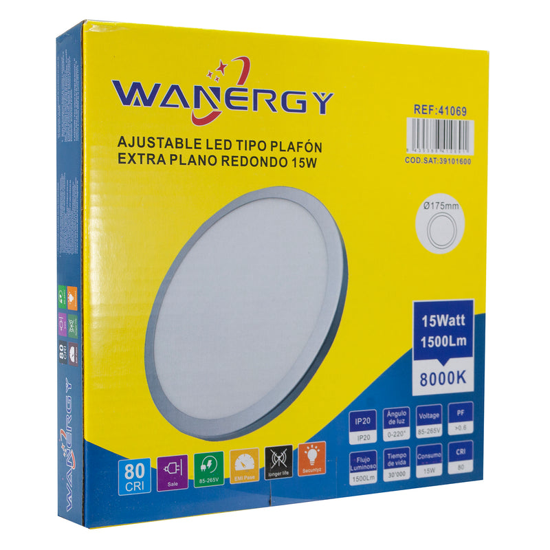 Empotrado Wanergy LED 15W ajustable aluminio - La nueva eléctrica