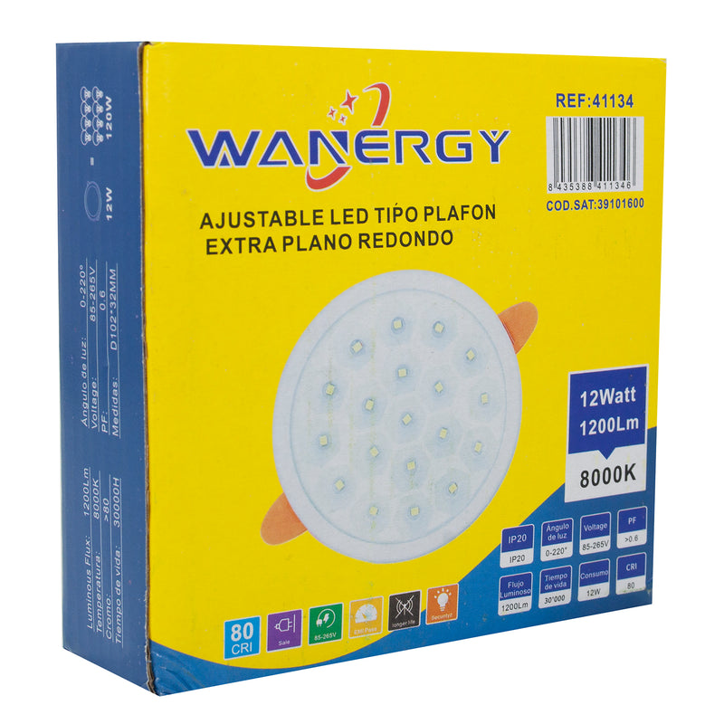 Empotrado Wanergy LED 12W ajustable tipo colmena - La nueva eléctrica