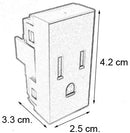 Contacto Leviton modular aterrizado negro - La nueva eléctrica