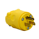 Clavija Leviton PVC 3x15 125V amarillo 515PV - La nueva eléctrica