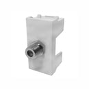 Toma Leviton modular coaxial gris - La nueva eléctrica