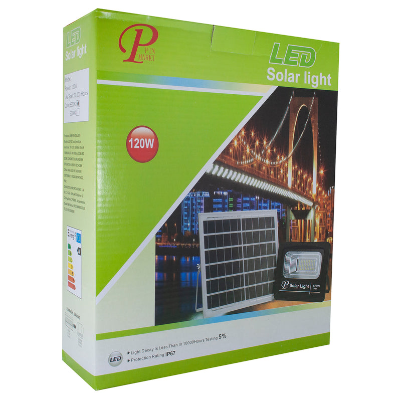 Reflector Pinmarkt LED 120W solar - La nueva eléctrica