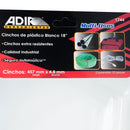 Cincho Adir blanco 18 c/25 piezas - La nueva eléctrica