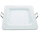 Empotrado Adir extra plano cuadrado liso 12w.frío