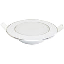 Empotrado Adir blanco c/marco plata 5w b.frío