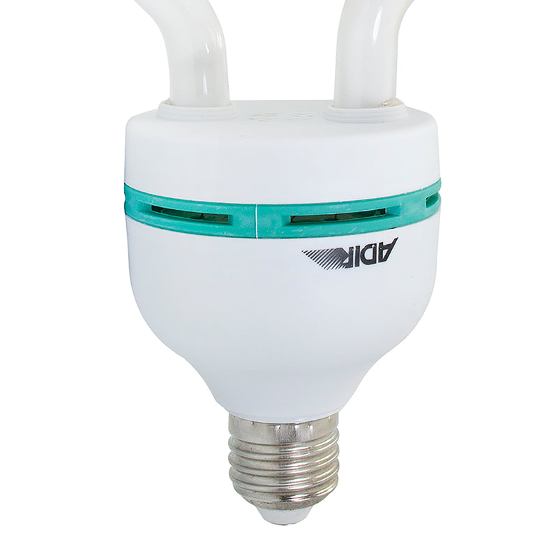 Foco Adir ahorrador espiral e27 85 watts bco.